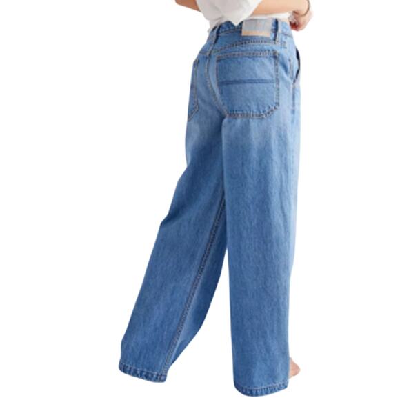 Mother Snacks! NWT The Fun Dip Utility Puddle Jeans Size 32 High Rise 80s 90s - Picture 2 of 11